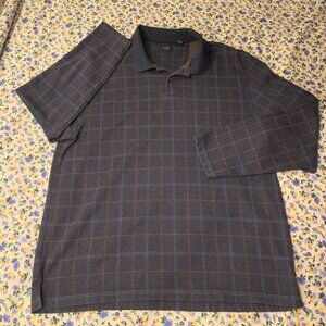 Vintage XXL Oversized Arrow Y2K Long Sleeve Polo